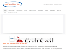 Tablet Screenshot of acloudforyou.com